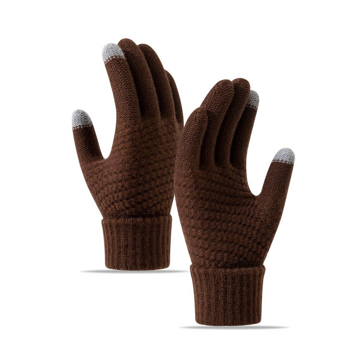 CWAG00551_WOMEN WINTER CUTE KNIT TOUCHSCREEN GLOVES