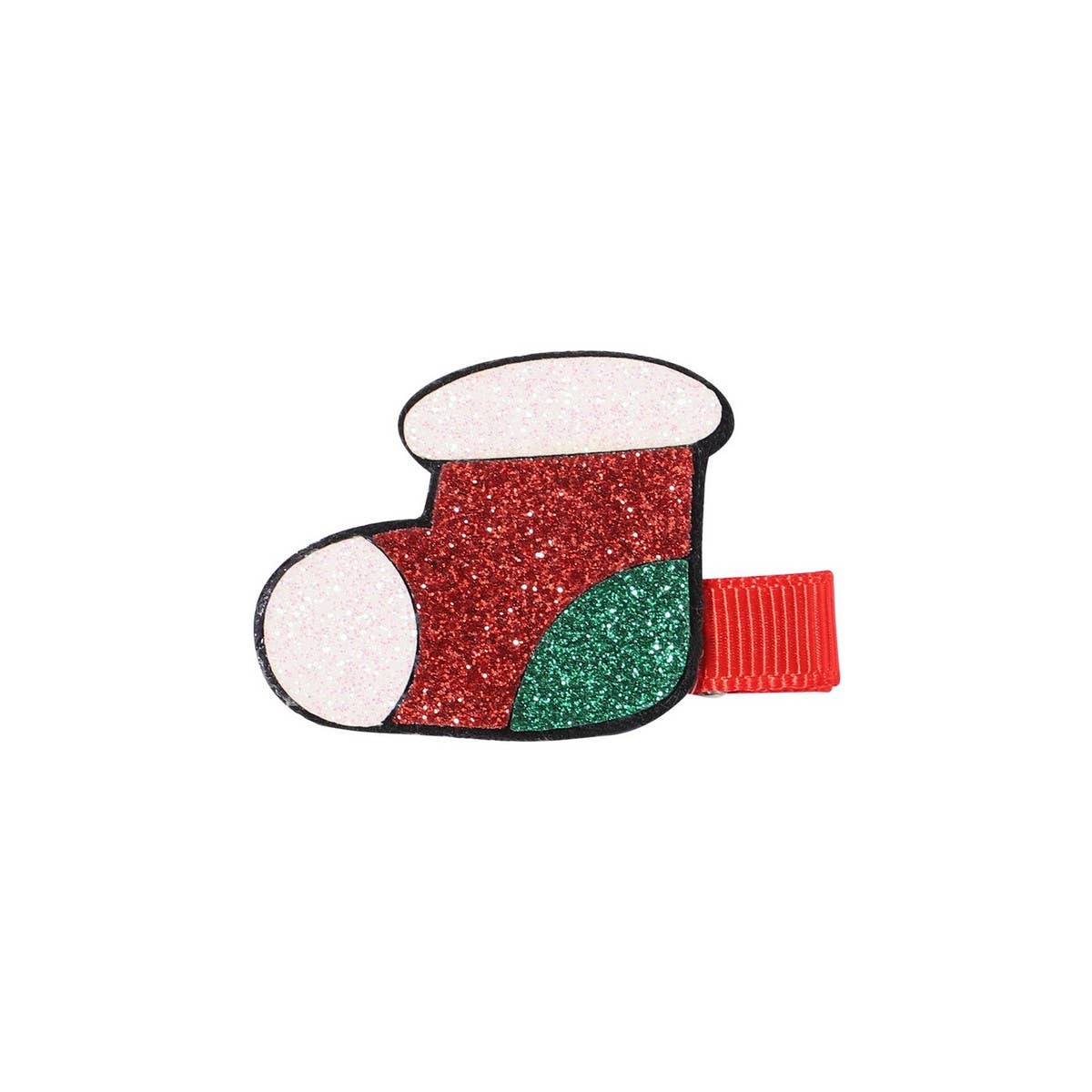 Glitter Pink Reindeer Hair Clip for Kids