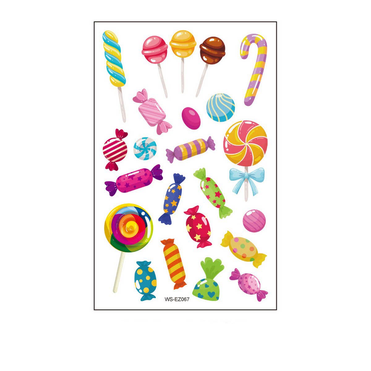 Foodie Tattoo Stickers ? Burger, Cake & Candles