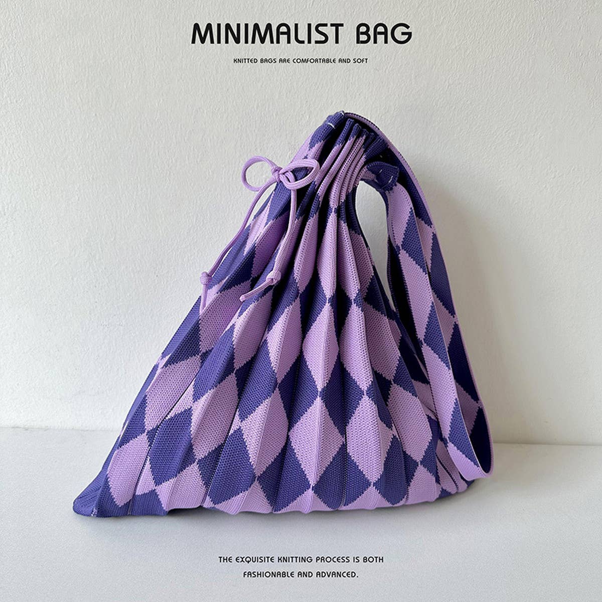 Large Knit Pleated Crossbody Shoulder Bag for Wome_CWAB1533