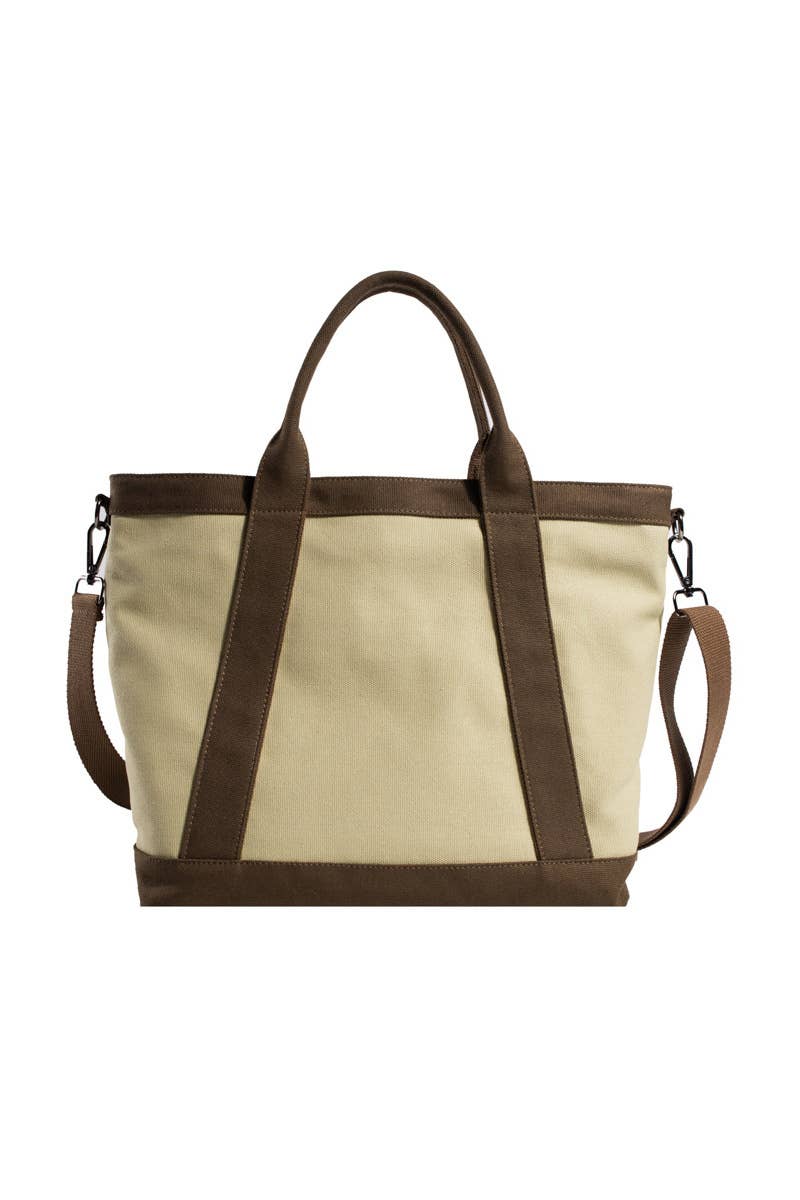 HANDLE LINE LARGE CROSS BODY CANVAS BAG_CUAB0104