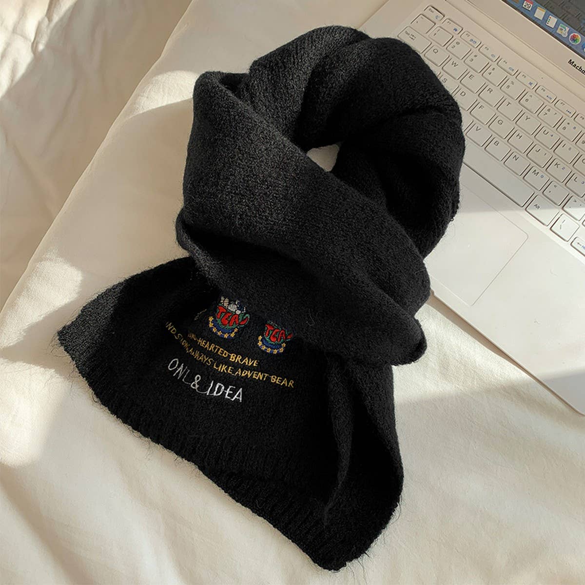 Bear Wool Scarf ??Soft Knitted Winter Neck Scarf_CWASC1505