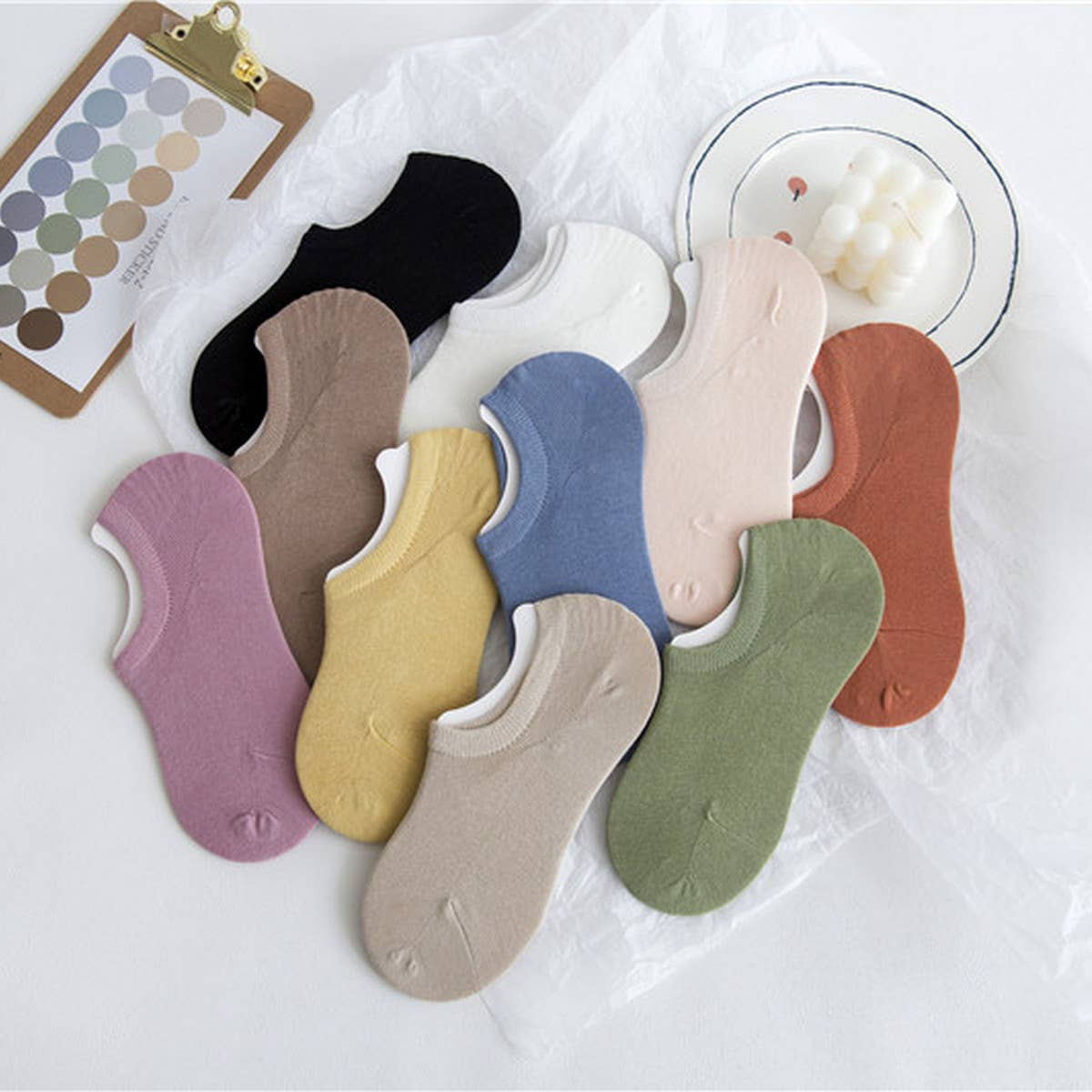 WOMEN SILICONE NON-SLIP INVISIBLE BOAT SOCKS