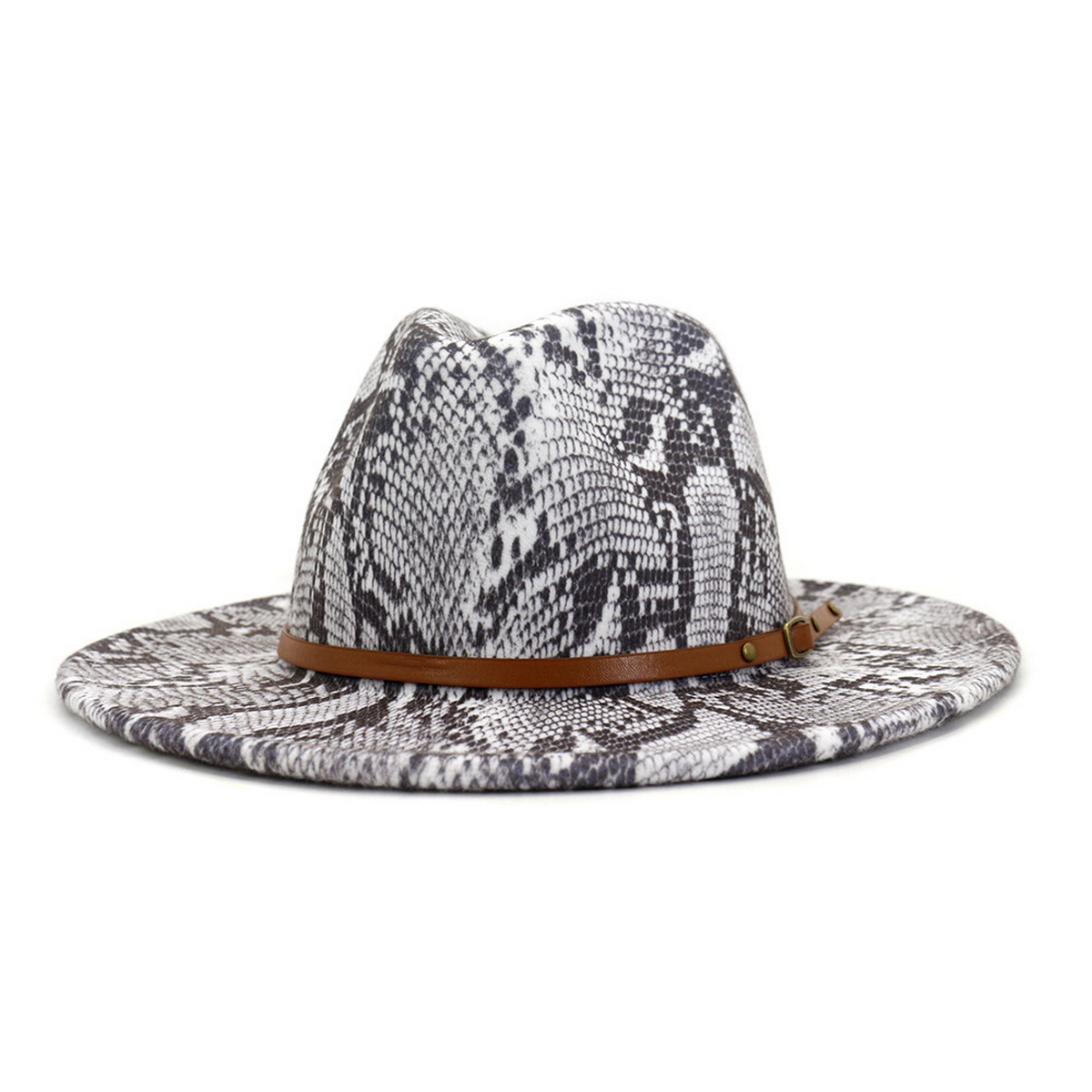 WOMEN WARM AND SIMPLE SNAKE PANAMA HAT_CWAH0703