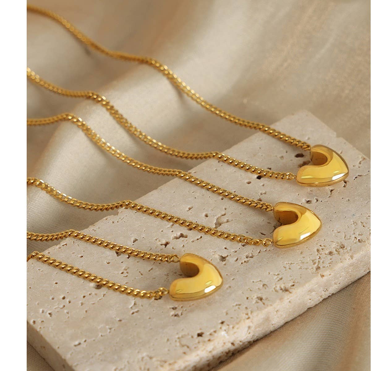 V SHAPED TITANIUM STEEL NECKLACE