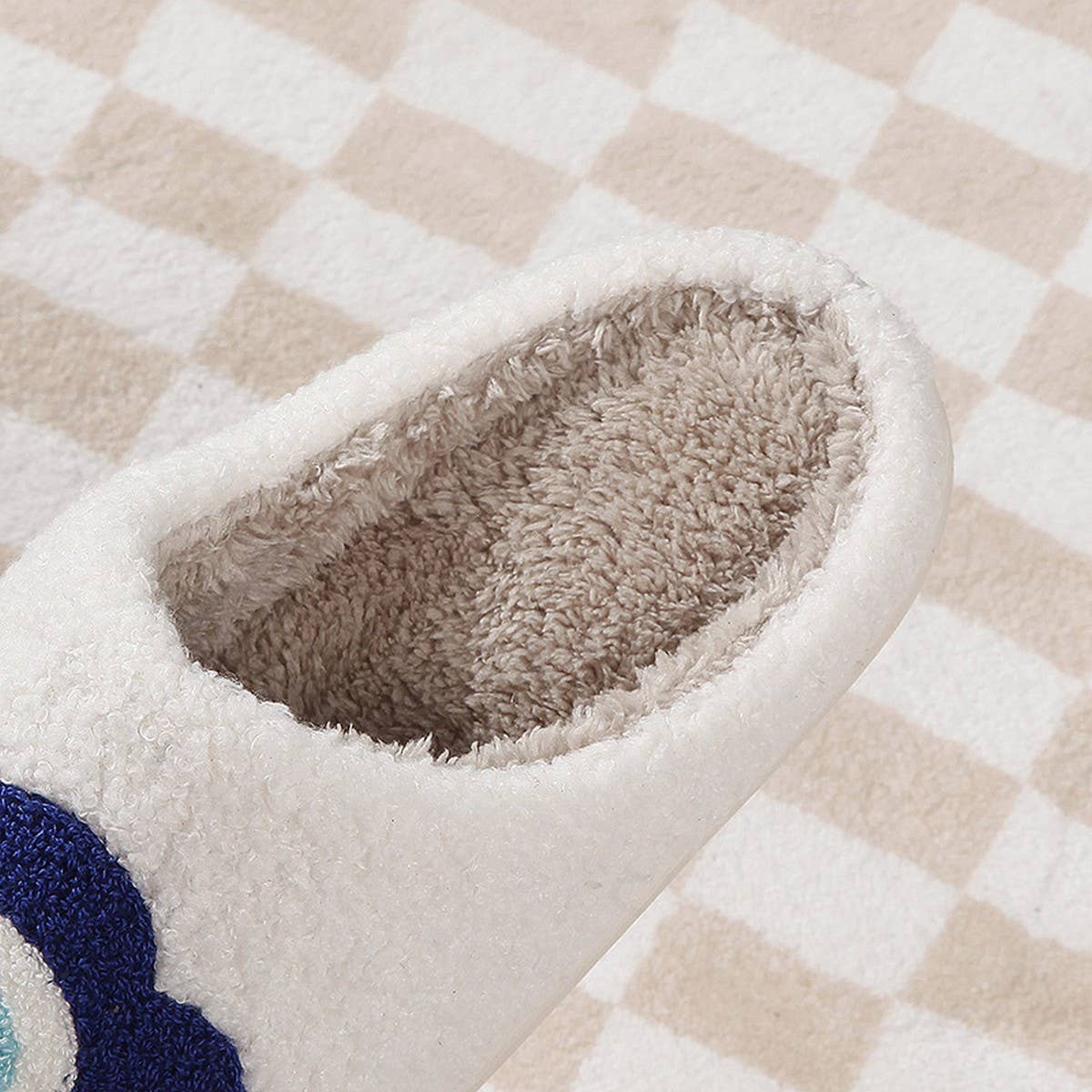 FLOWER PATTERN WINTER INSULATION COTTON SLIPPERS