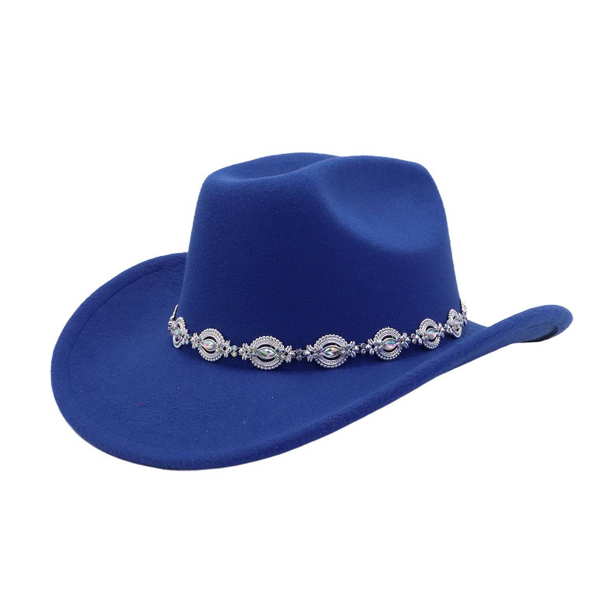 Men & Women Ethnic Wool Cowboy Fedora Jazz Hat_CWAH04459