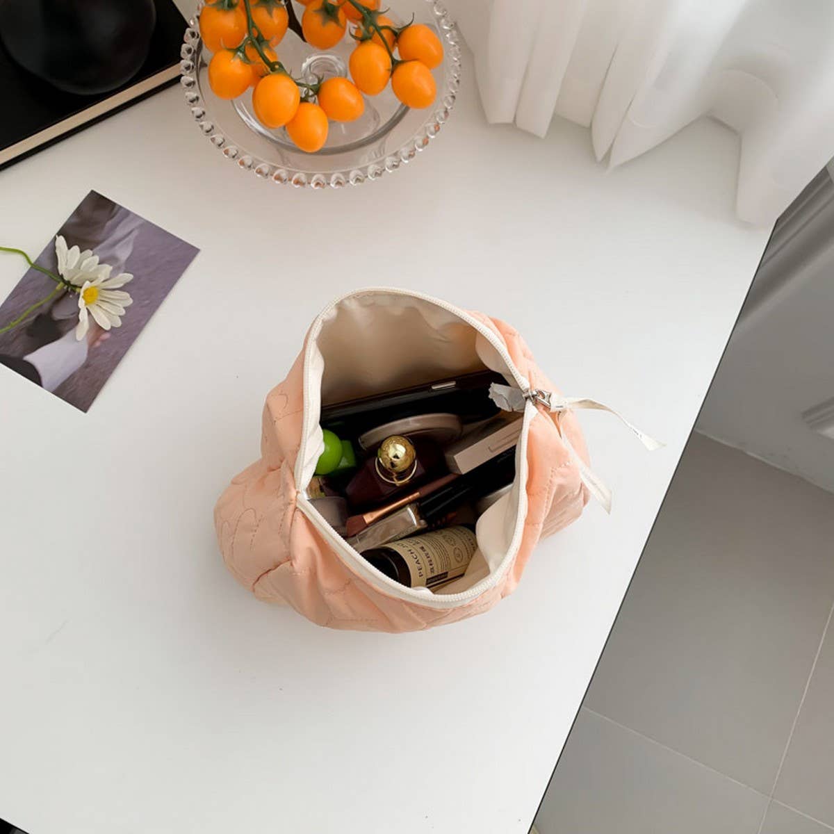 NEW LOVE COTTON CLOTH LARGE CAPACITY COSMETIC BAG_CWAB4427