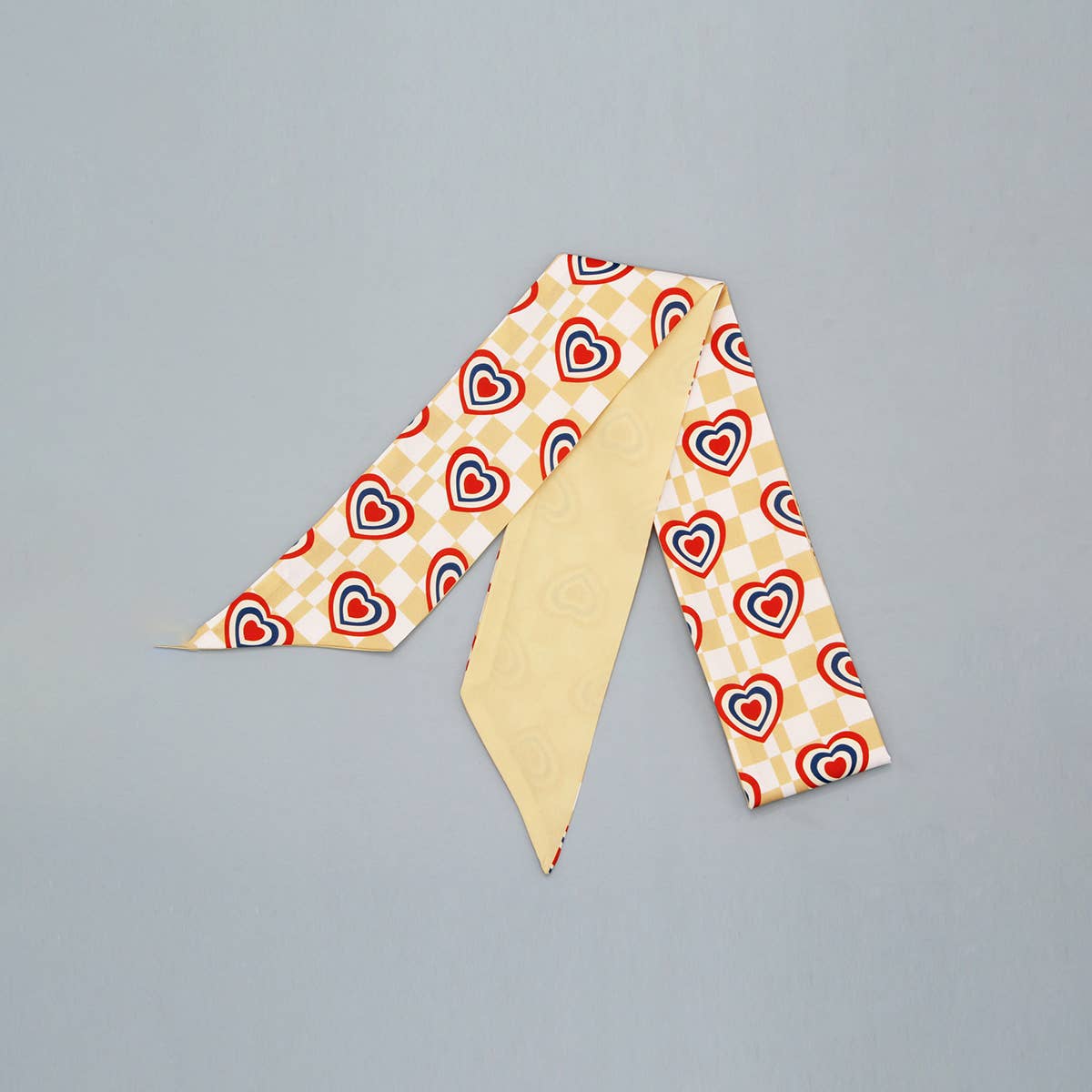 Floral Letter Ribbon Scarf for Hair and Bag