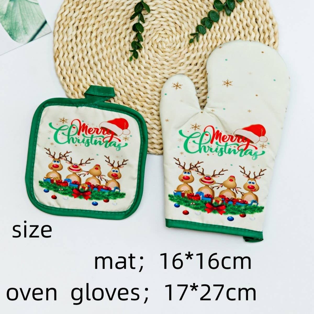 CHRISTMAS SERIES BAKING ANTI-SCALDING GLOVES