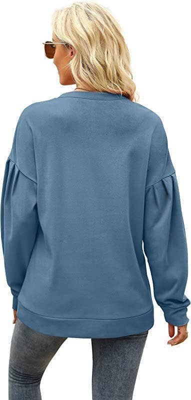 HOODIE CREW-NECK SPLICED LONG-SLEEVED TOP