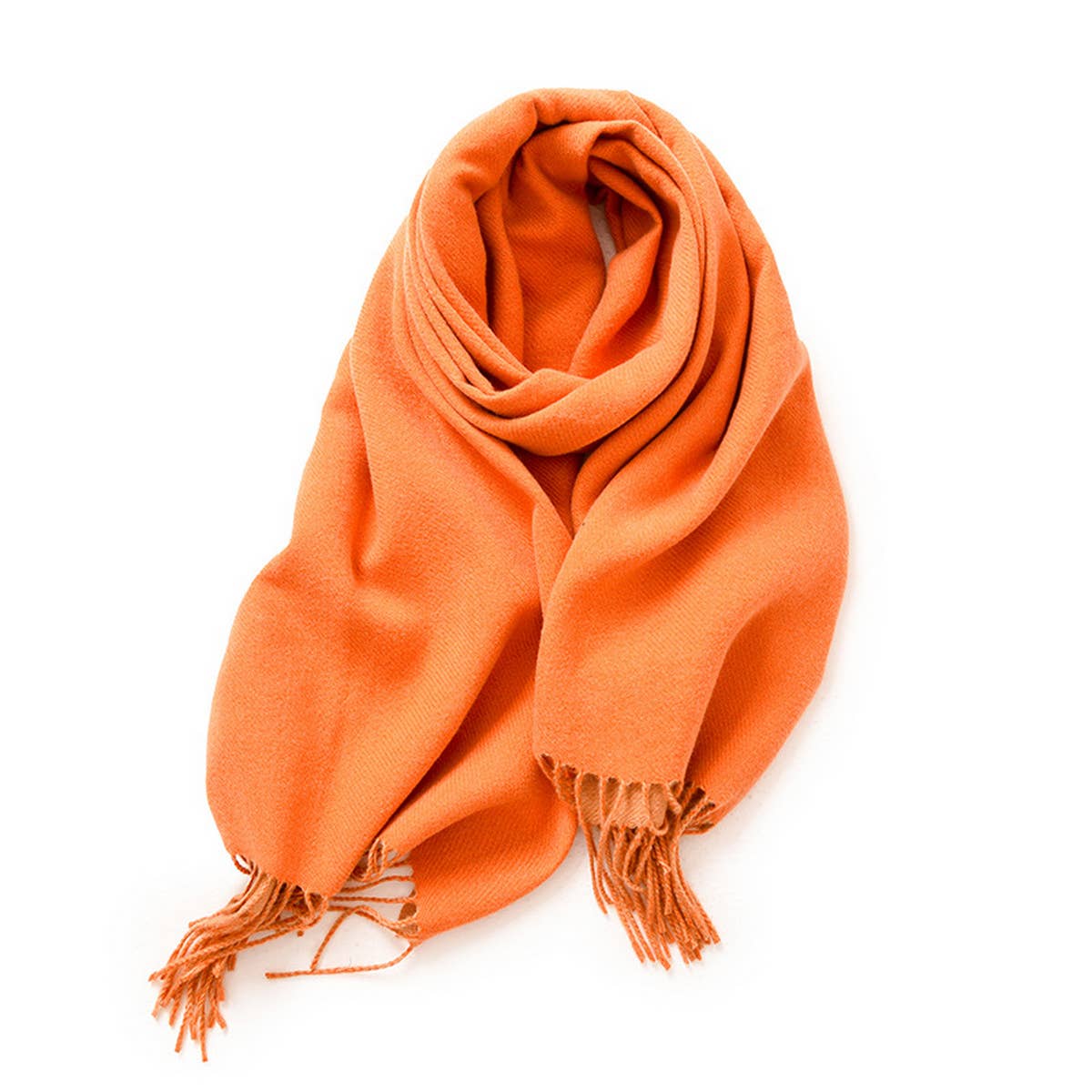 Fashion Scarf - Soft Faux Cashmere with Tassels_CWASC0174