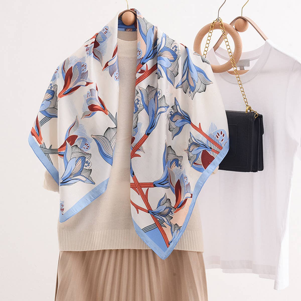 CWASC2396_ELEGANT LILY COLORBLOCKED LARGE SQUARE SCARF