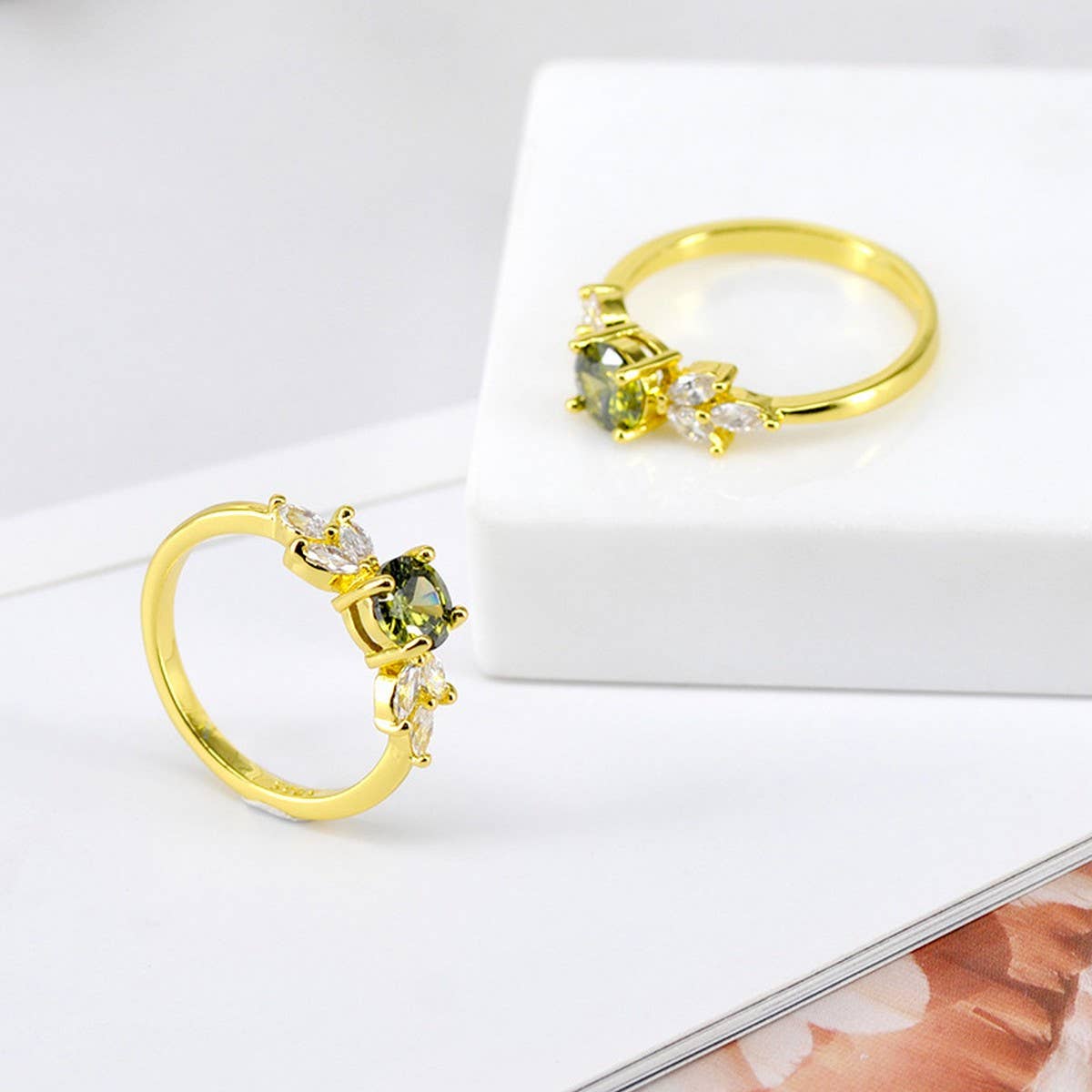HOT SELLING EMERALD DIAMOND FASHION RING