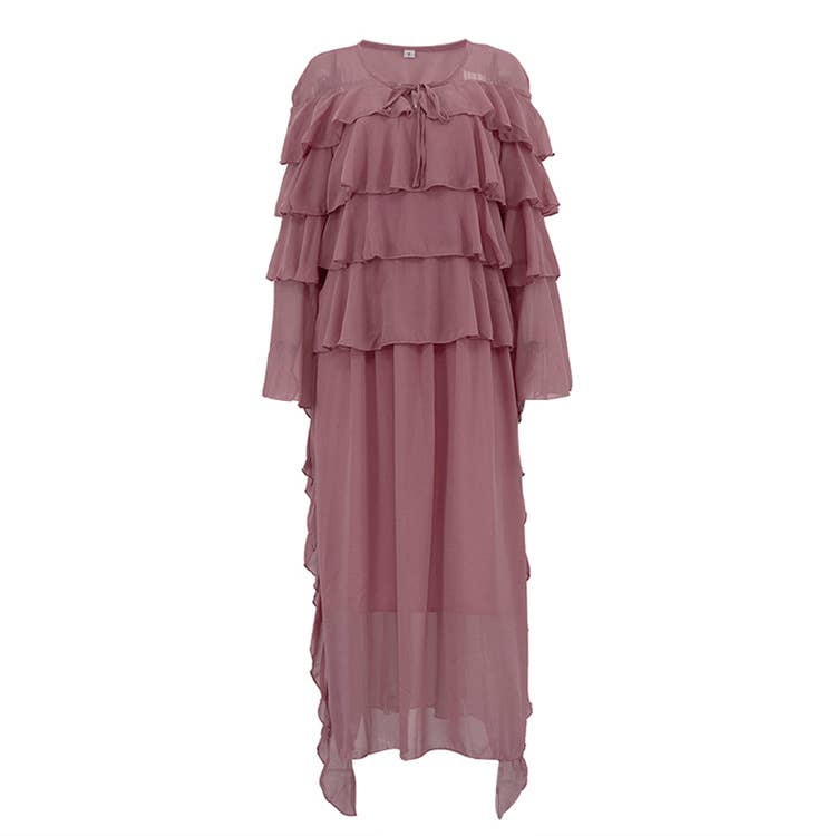 Layered design sense,elegant refined cake dress