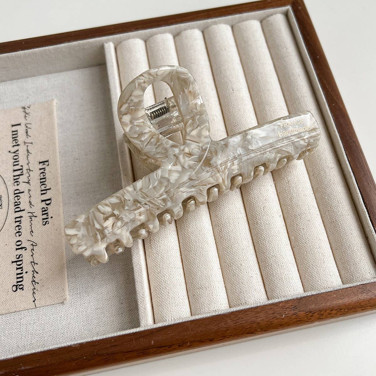 Large Brown Acetate Claw Clip ??Retro Chic Style_CWAHA6003