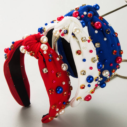 INDEPENDENCE DAY WIDE-BRIMMED PEARL HEADBAND_CWAHA1250