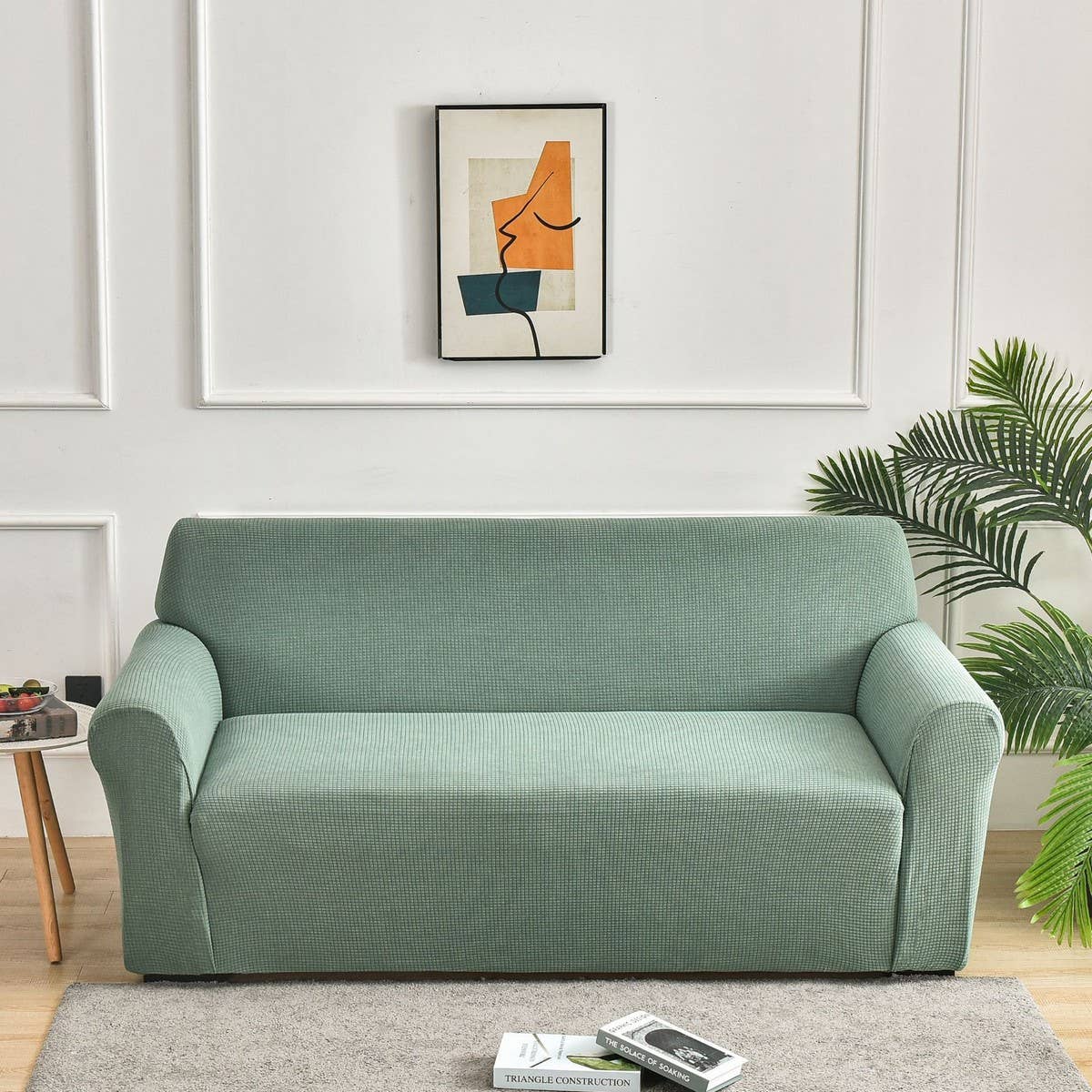 Waterproof Waffle Plush Sofa Cover, Full Wrap