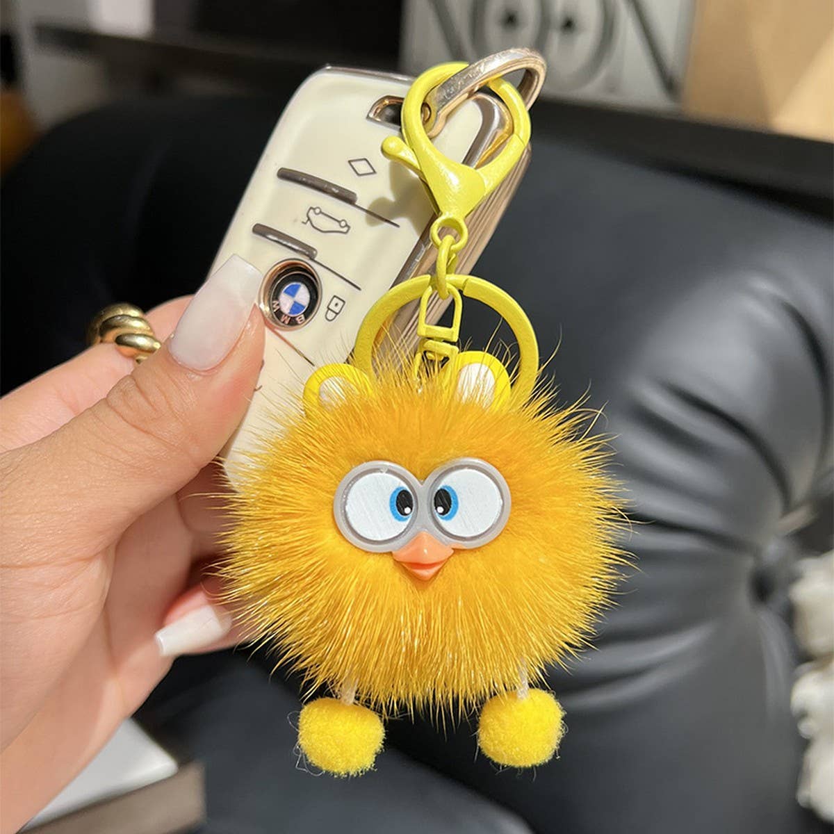 CUTE LITTLE YELLOW DUCK CAR KEYCHAIN BAG PENDANT