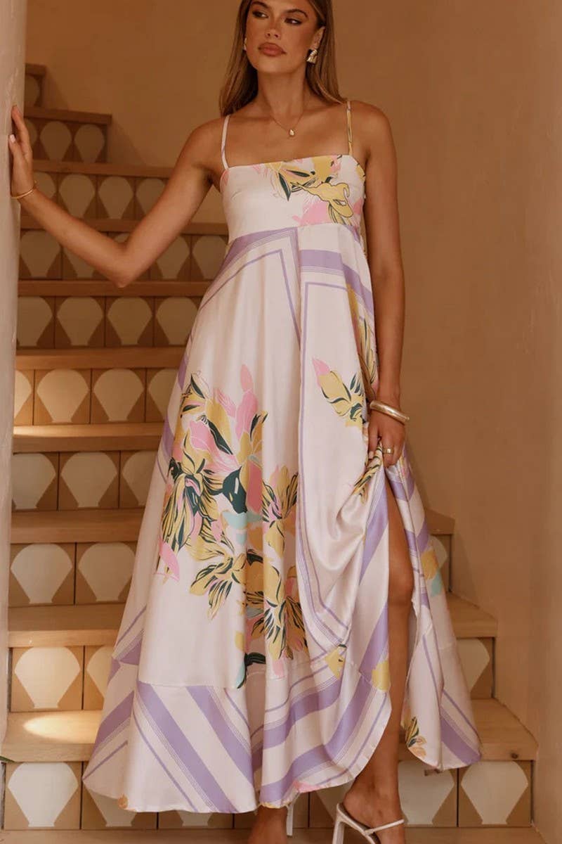 CWDMD5535_SUMMER SLEEVELESS SEXY A-LINE SUSPENDER DRESS