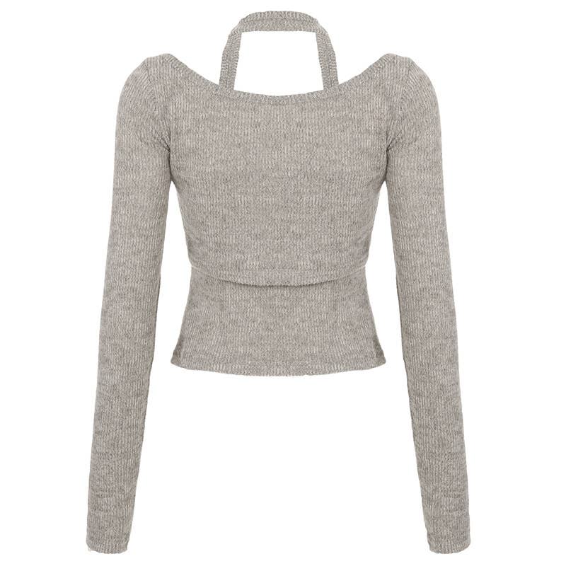 Two sexy fake items with solid U-neck necklaces