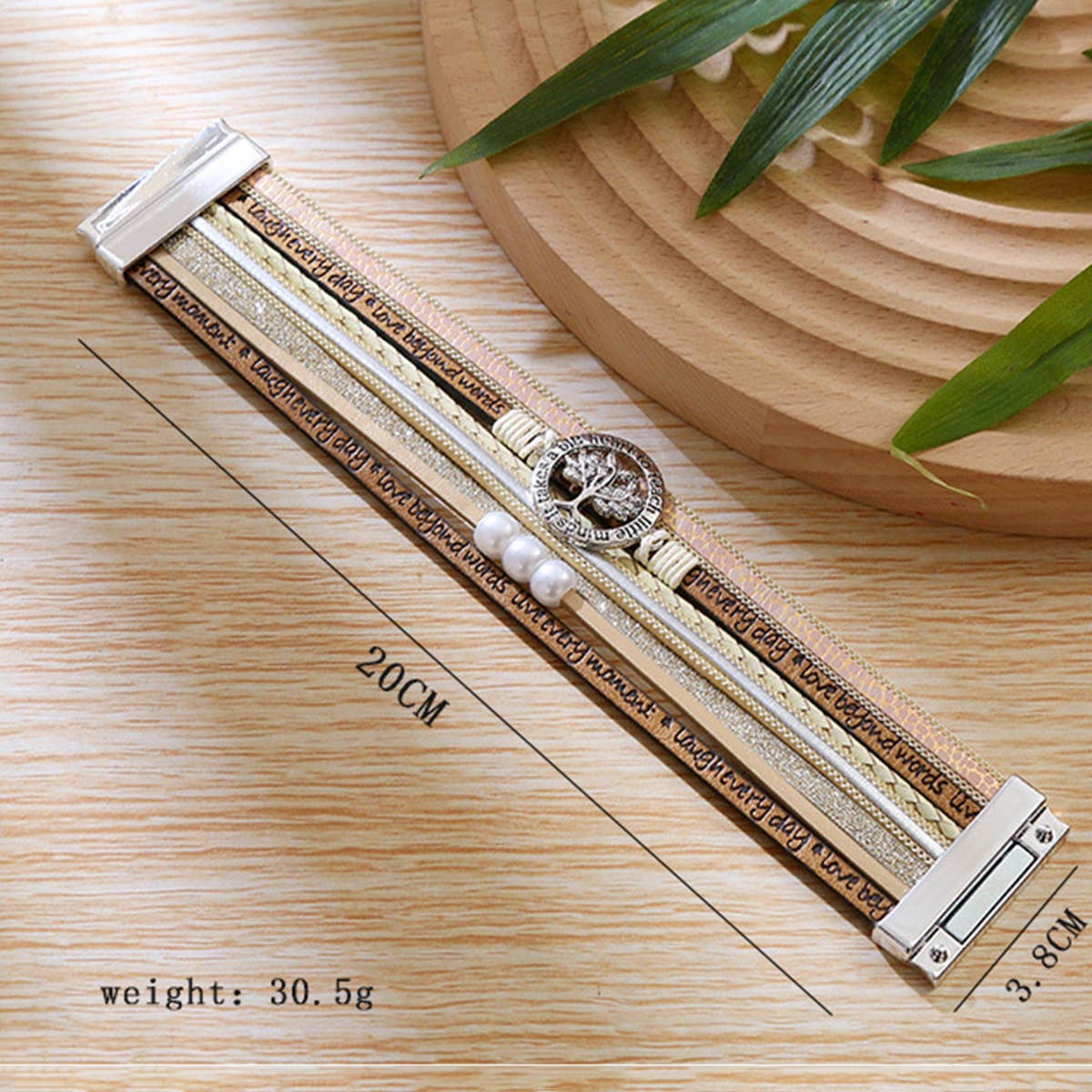 BOHEMIAN MAGNETIC CLASP MULTI-LAYER BRACELET_CWAJE1459