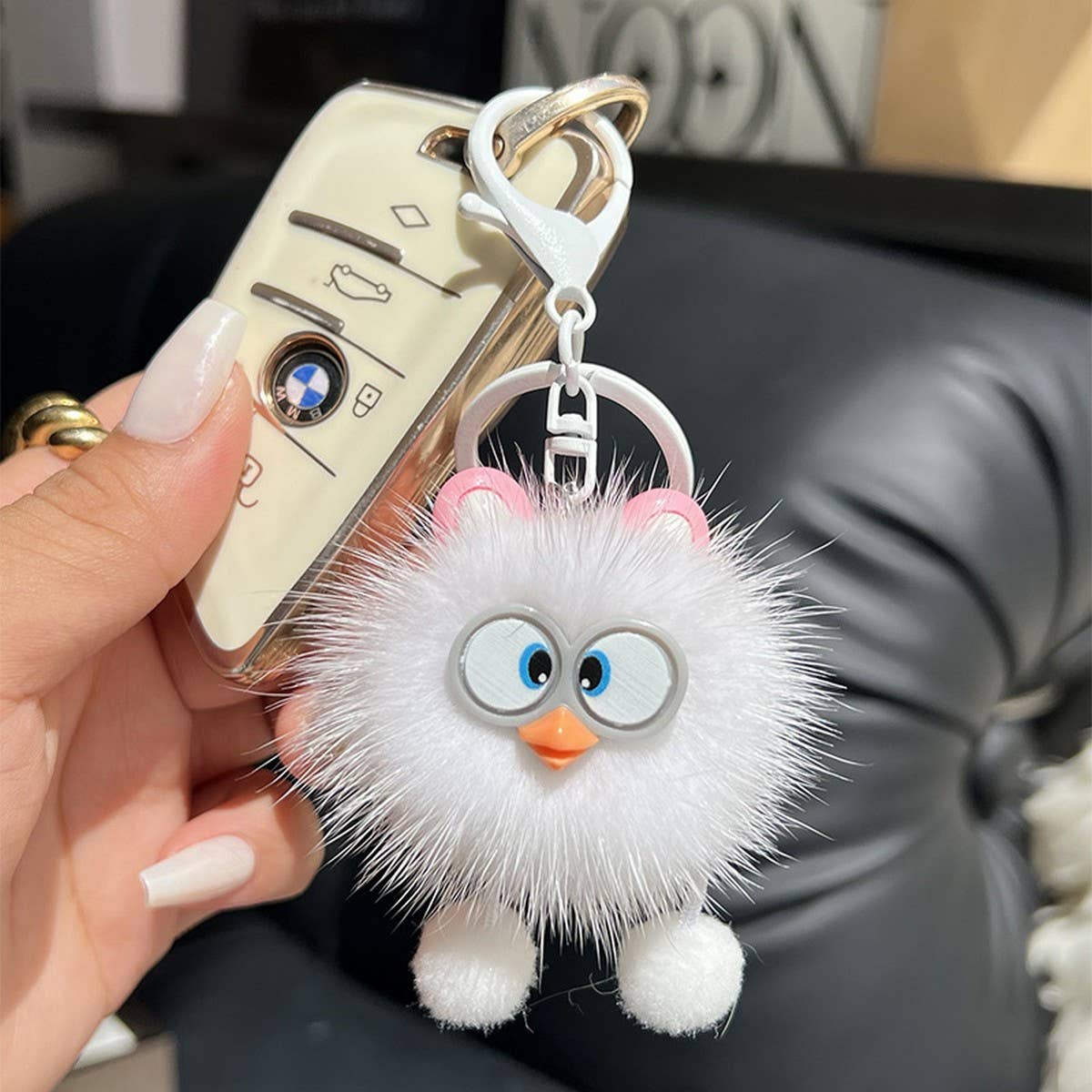 CUTE LITTLE YELLOW DUCK CAR KEYCHAIN BAG PENDANT