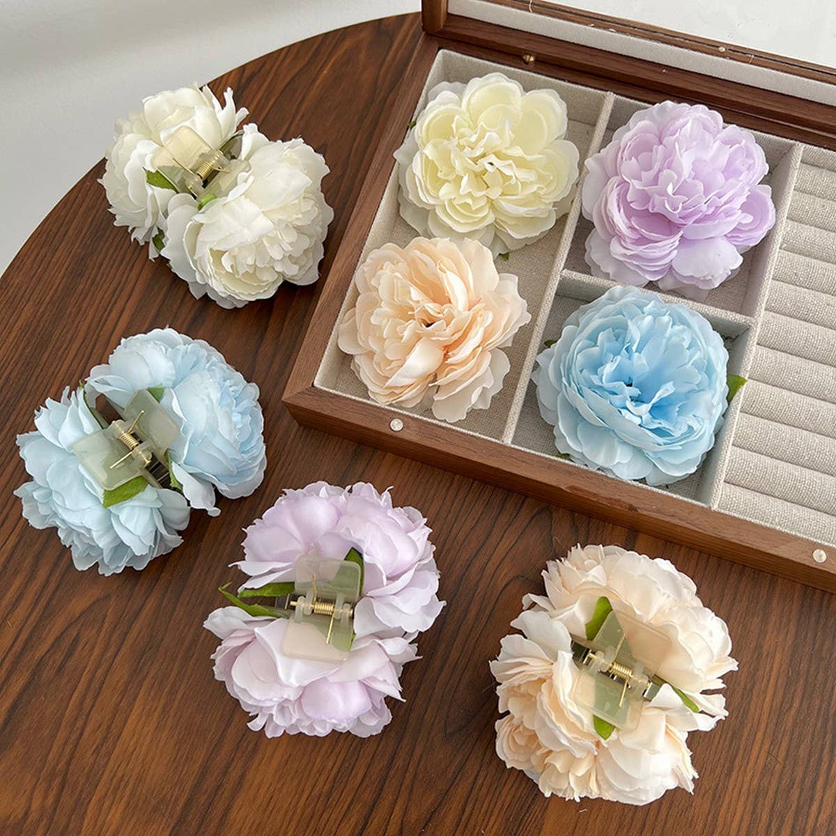 FRENCH ROSE CLIP STYLE HALF-TIED HAIR HAIRPINS_CWAHA1172