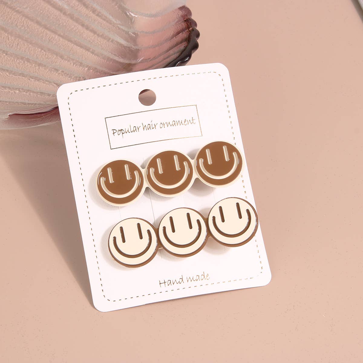 Acrylic edge clip simple geometric hair accessories