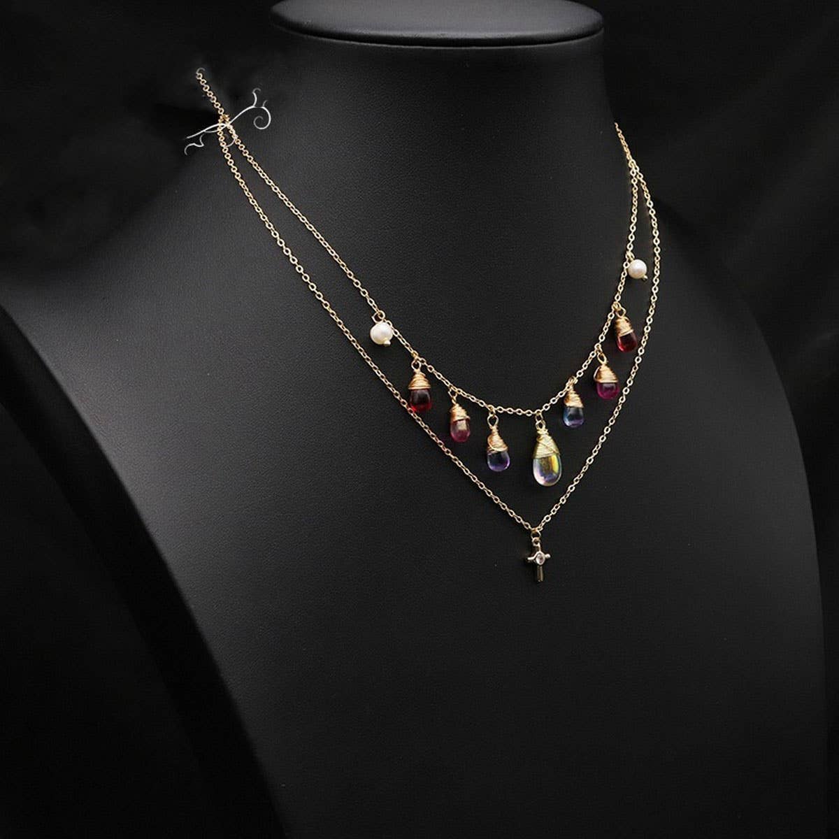 HIGH-END BUTTERFLY TEMPERAMENT PEARL NECKLACE