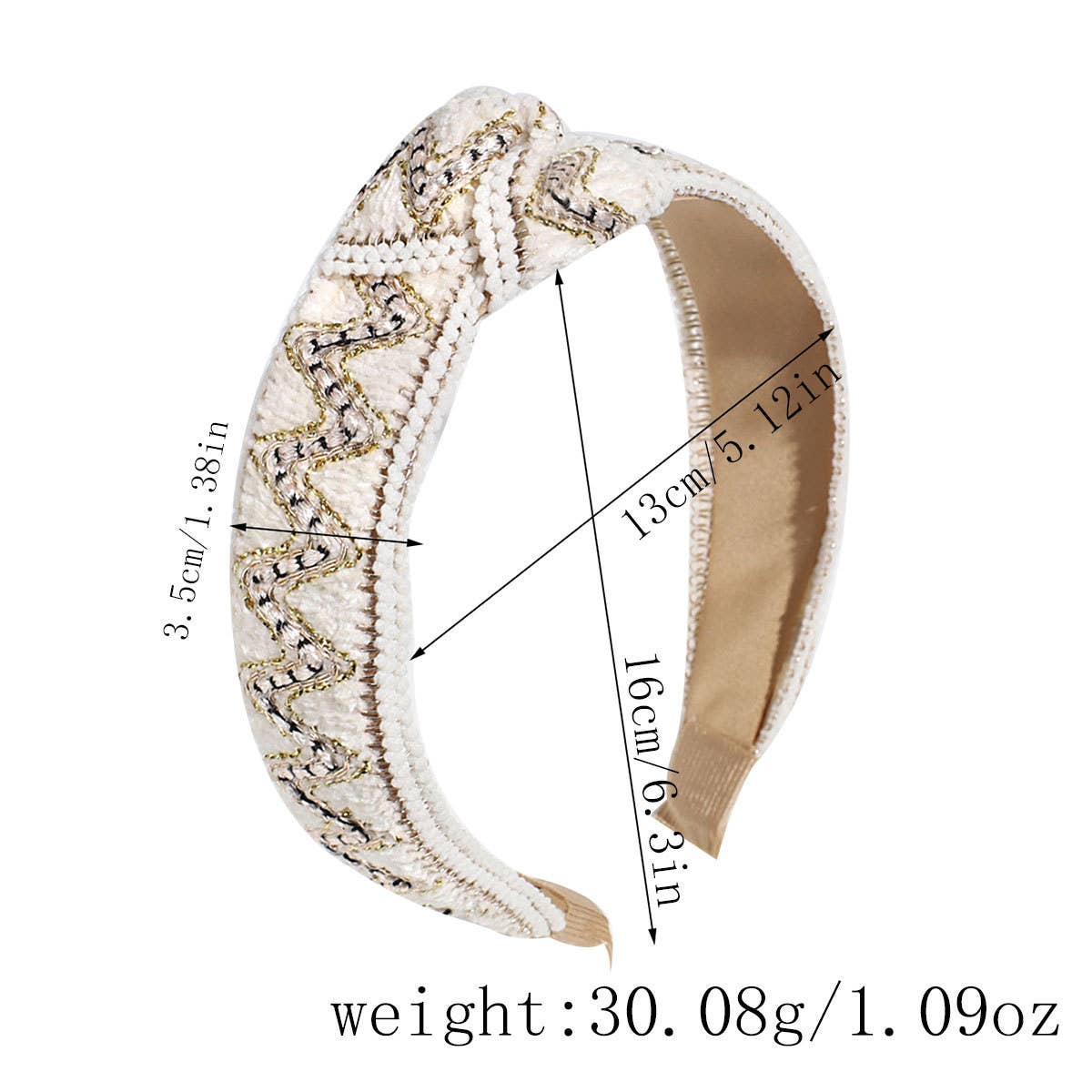 VINTAGE WIDE KNOTTED HEADBAND