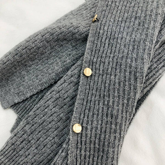 NEW KNITTED CAPE BUCKLE SHAWL