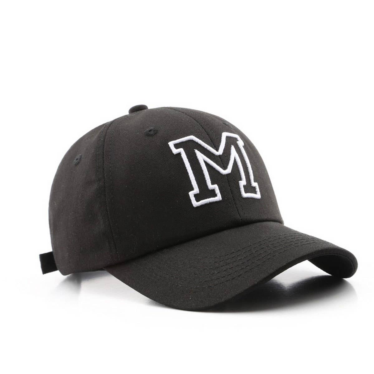 Mesh M Letter Embroidered Baseball Cap ? Unisex CWAH2837