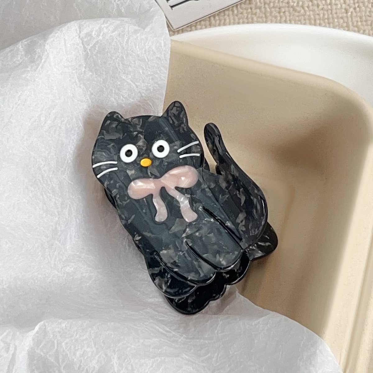 Cute animal acetate plate gripper shark gripper