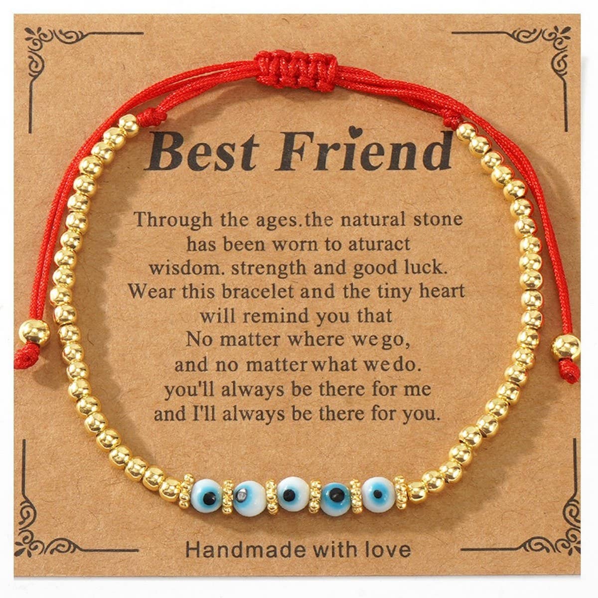 MULTI-COLOR GLASS FLAT DEVIL EYE BRACELET