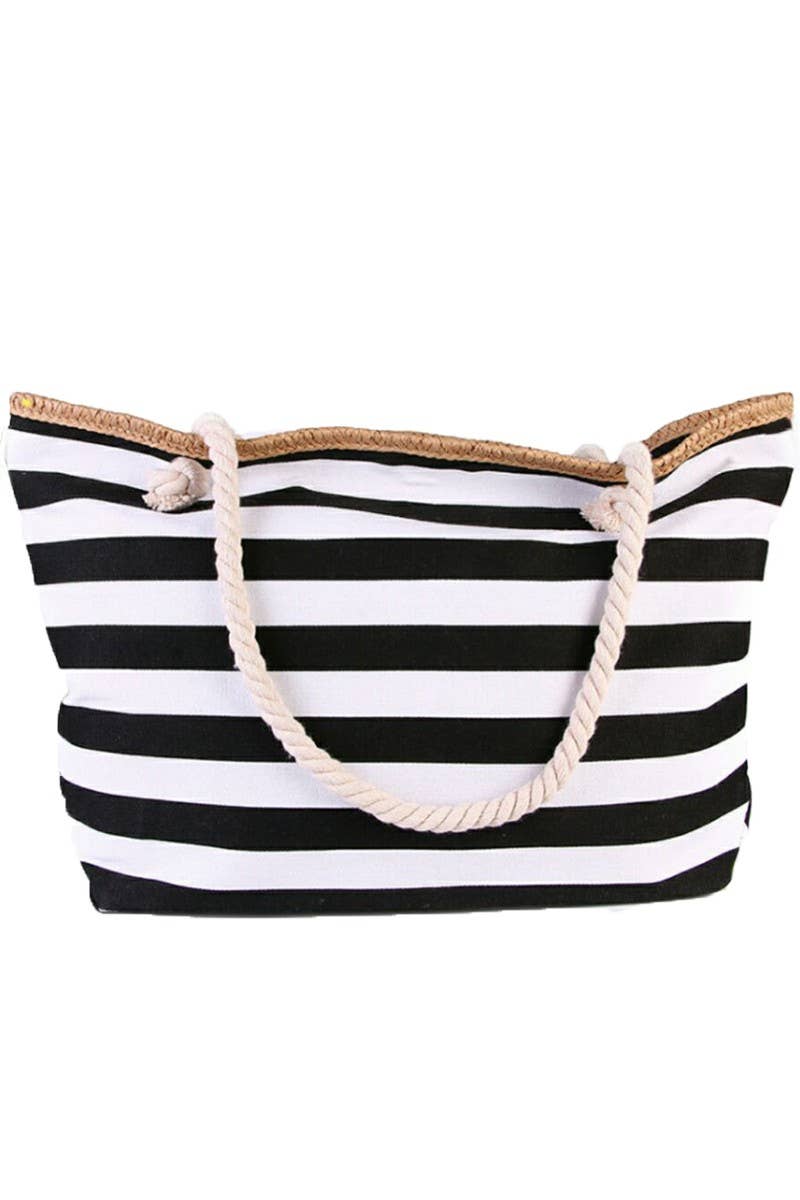 STRIPE CASUAL TRENDY BEACH BAG_CWAB293