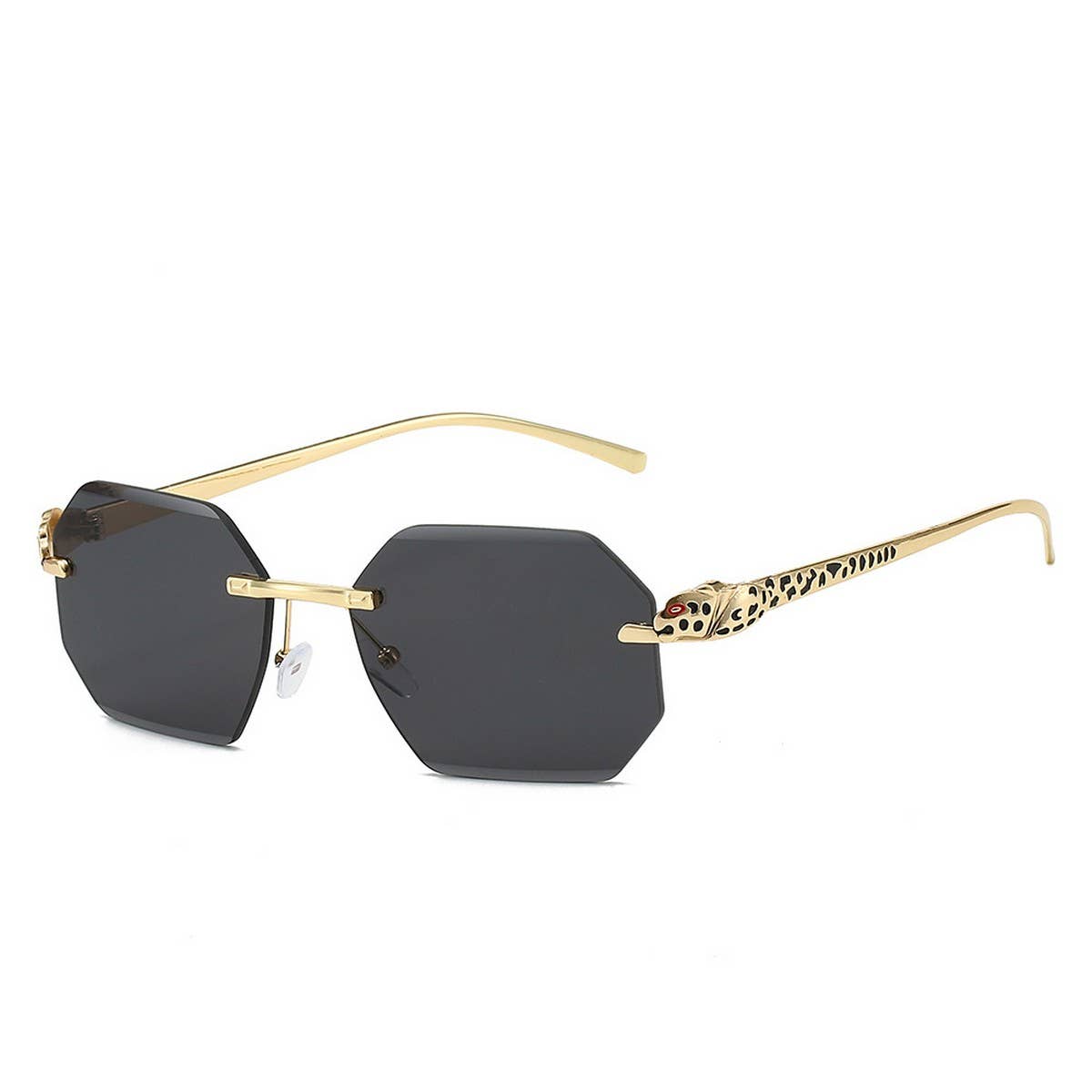 FRAMELESS POLYGONAL FASHION SUNGLASSES
