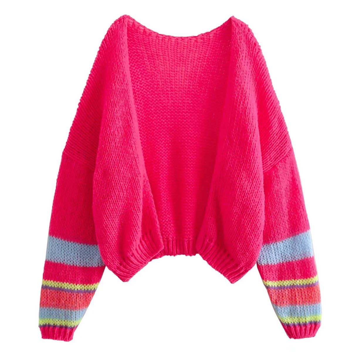 TIE-DYE ALL-MATCH LANTERN LONG-SLEEVED SWEATER