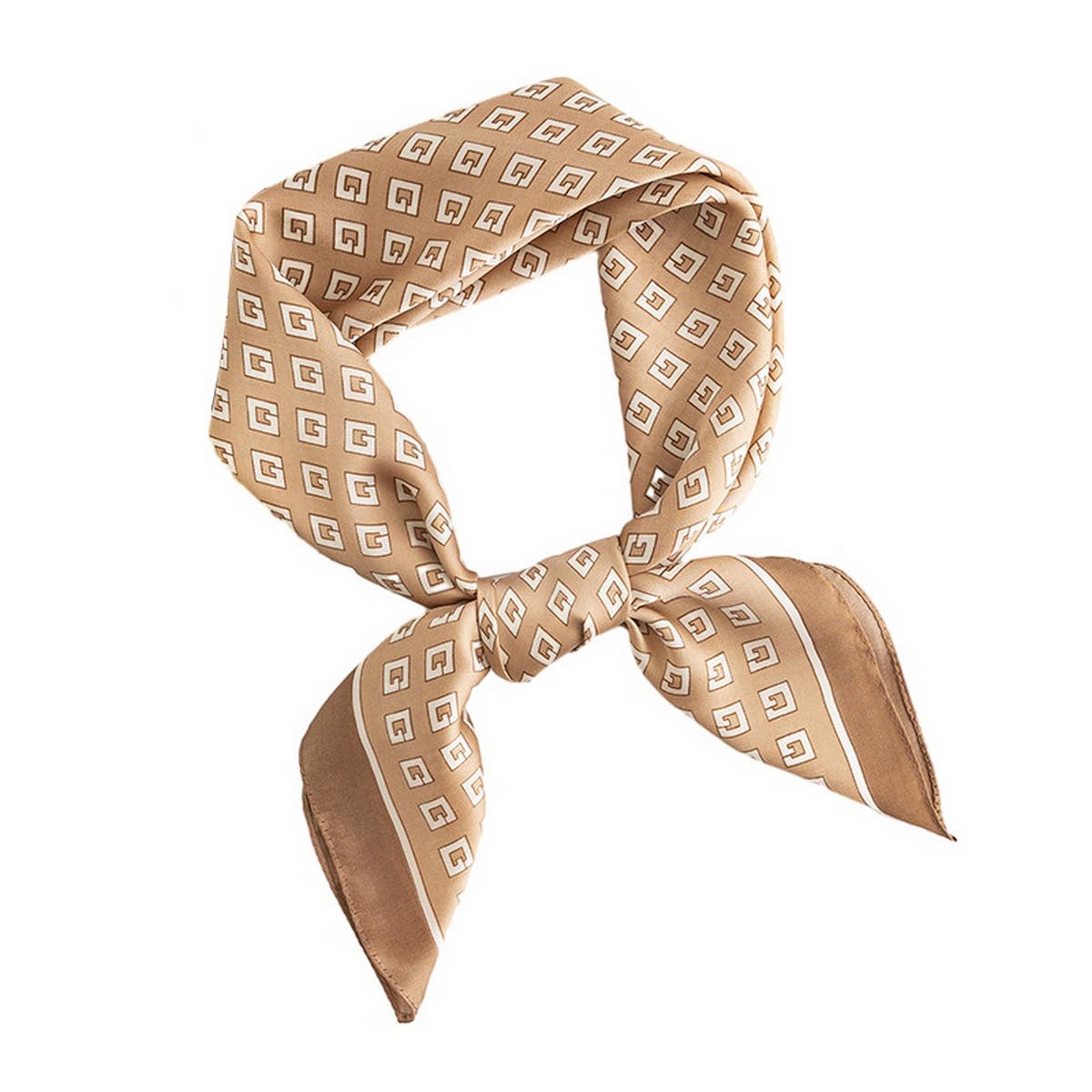 Chic Silk Square Scarf, Versatile Headscarf & Shaw