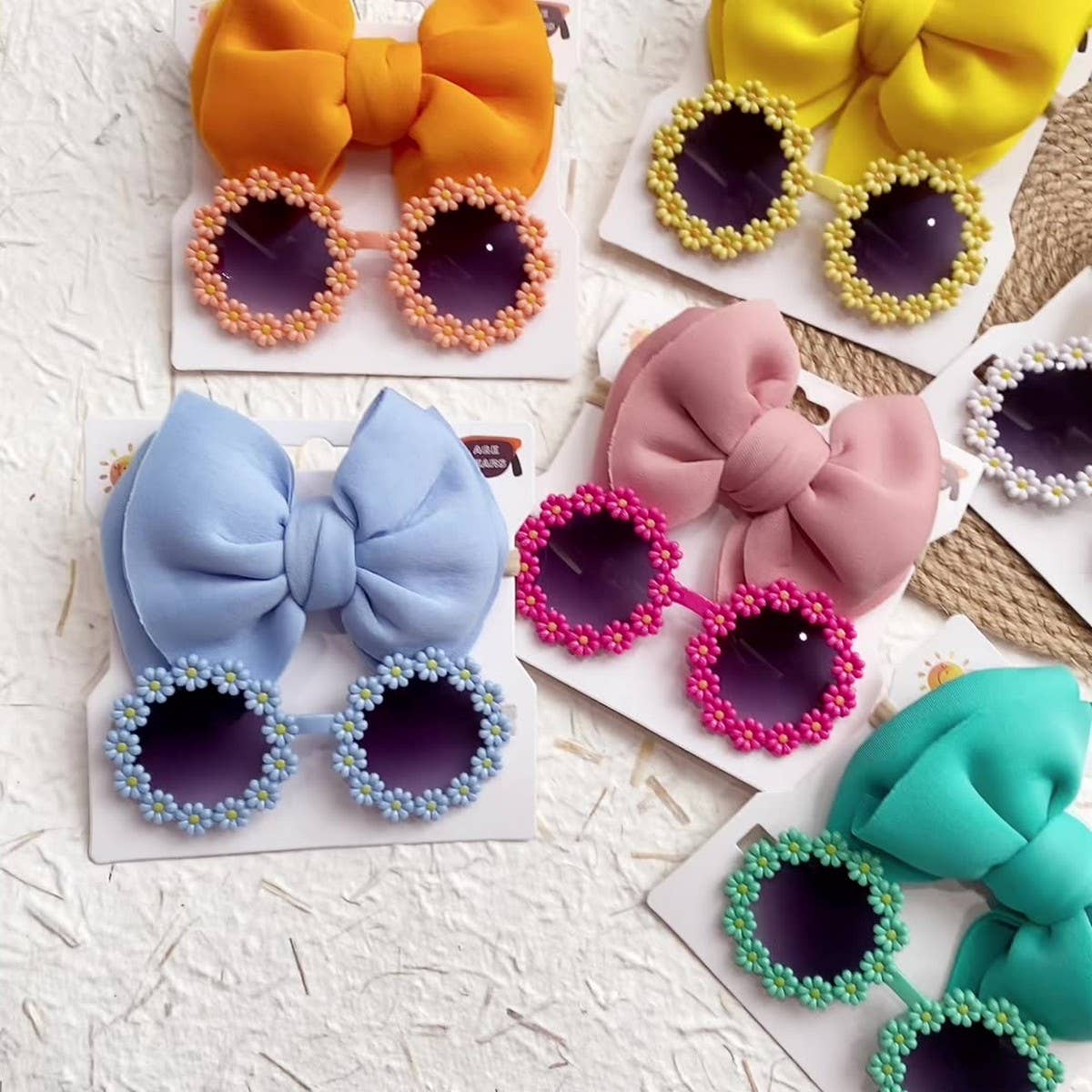 Summer Bow Headband & Sunglasses Set for Kids_CWAHA6744