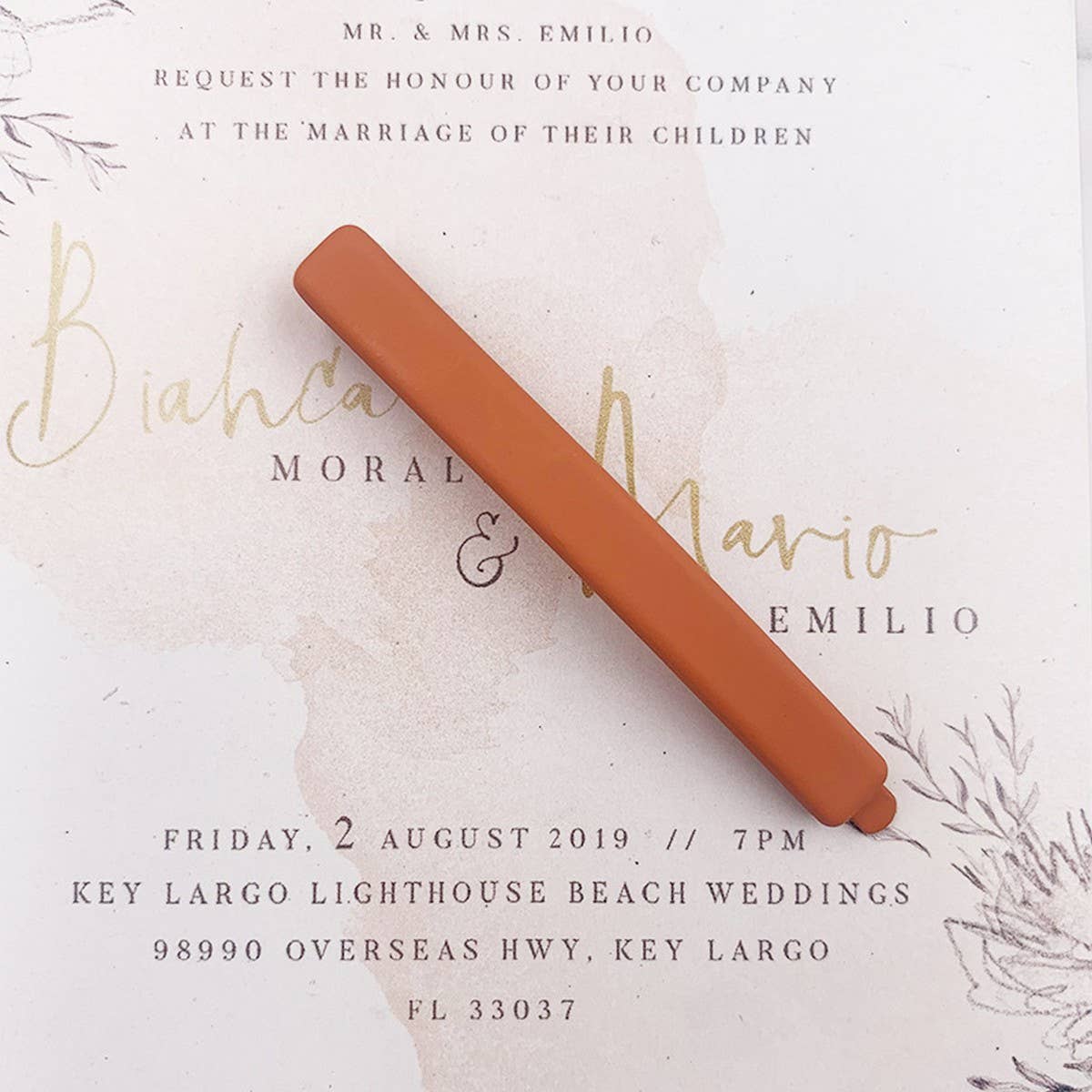 MORANDI COLOR MATTE HAIR CLIP MINIMALIST_CWAHA2618