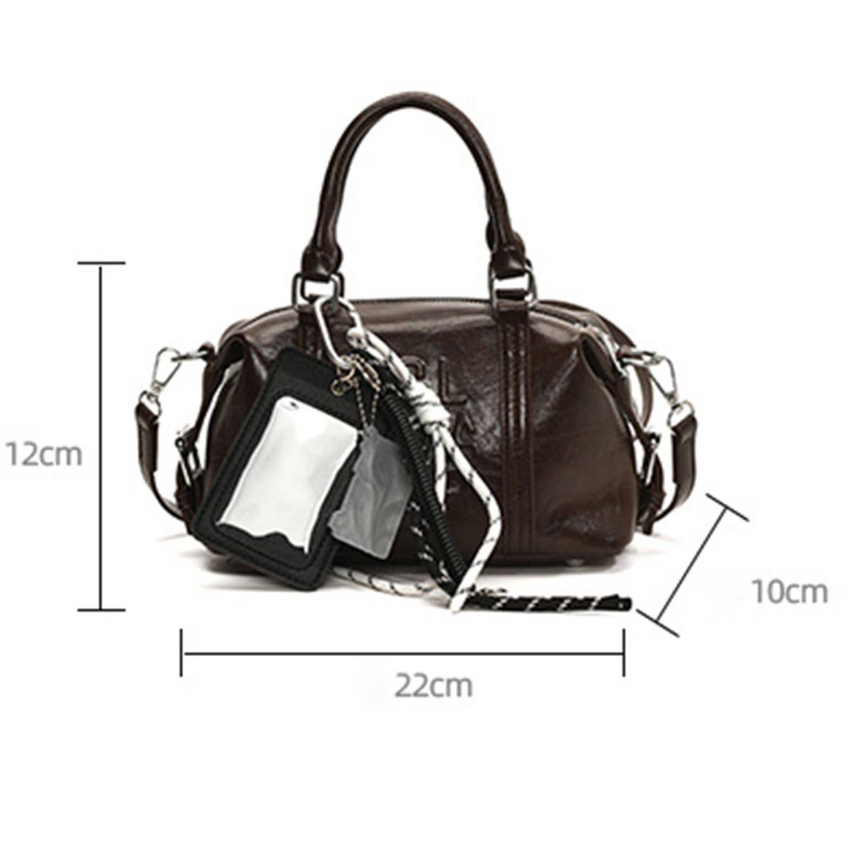 Retro portable Boston pillow bag