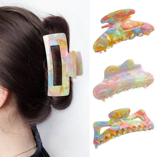 Acetate board style candy-colored hair clip