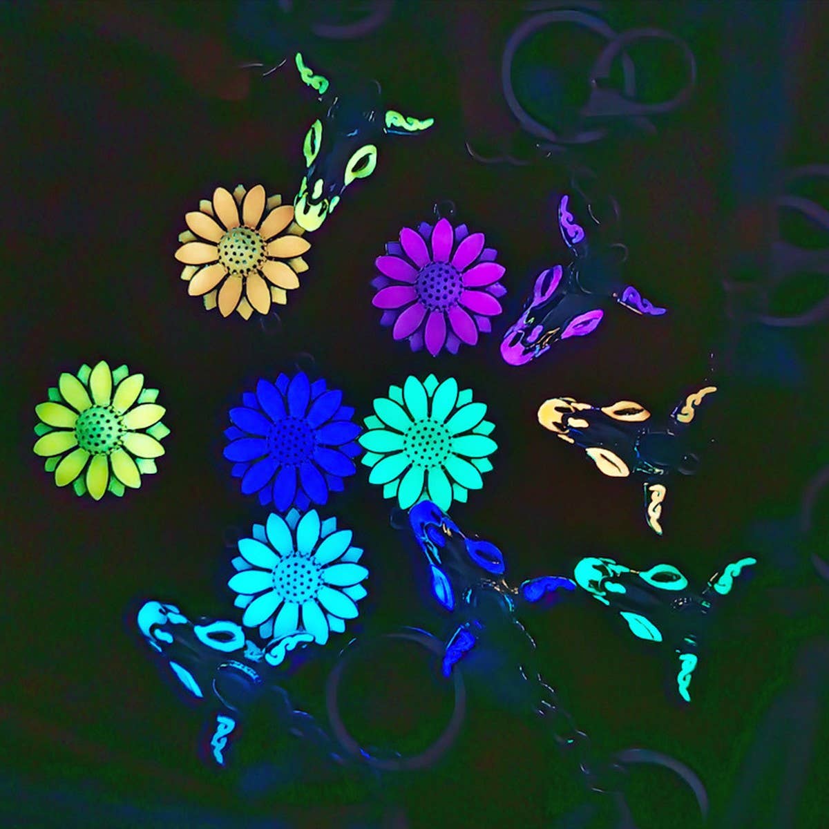 Vintage Western Glow-in-the-Dark Bull Keychain