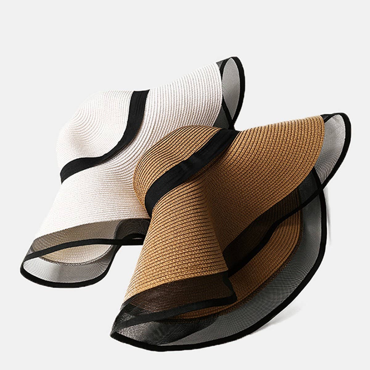 OVERSIZED BRIM MESH FISHERMANS HAT SUNSHADE HAT_CWAH1165