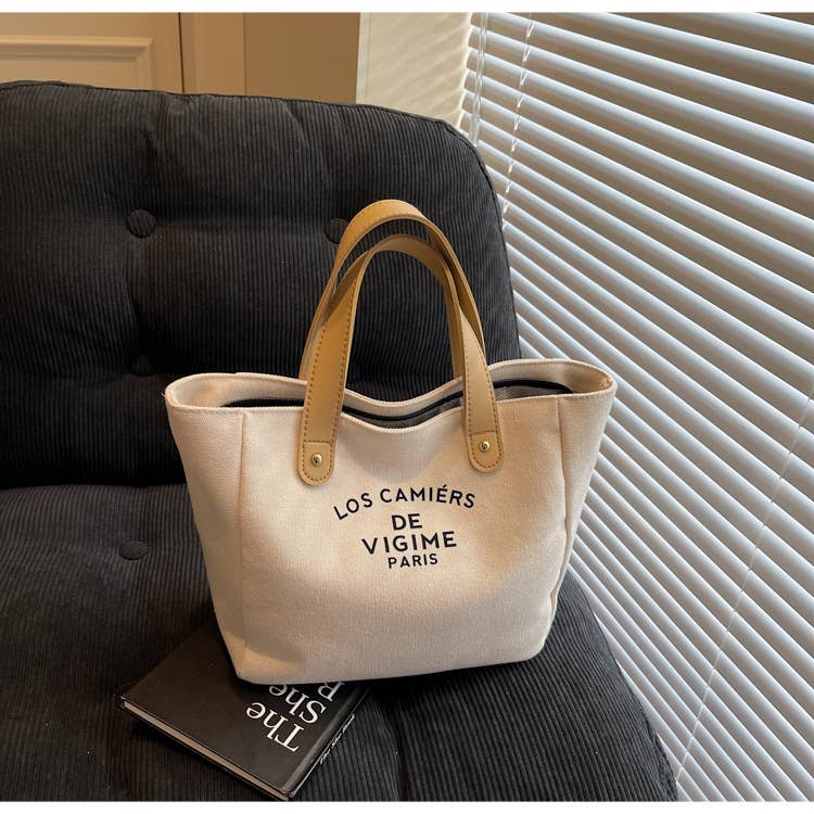 Large-capacity simple and casual bucket bag