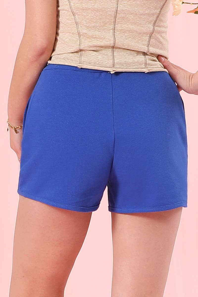 CWBSP156_BANDED HIGH WAIST SHORT BINDING PANTS WITH STRING