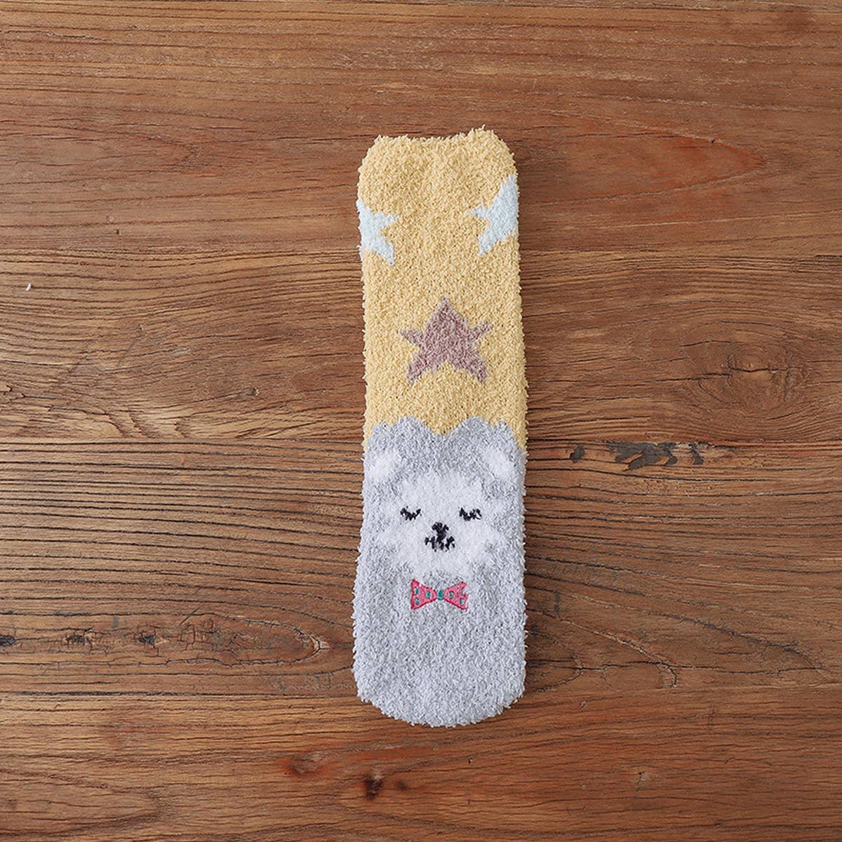 WARM FLEECE CARTOON MID-CALF SOCKS