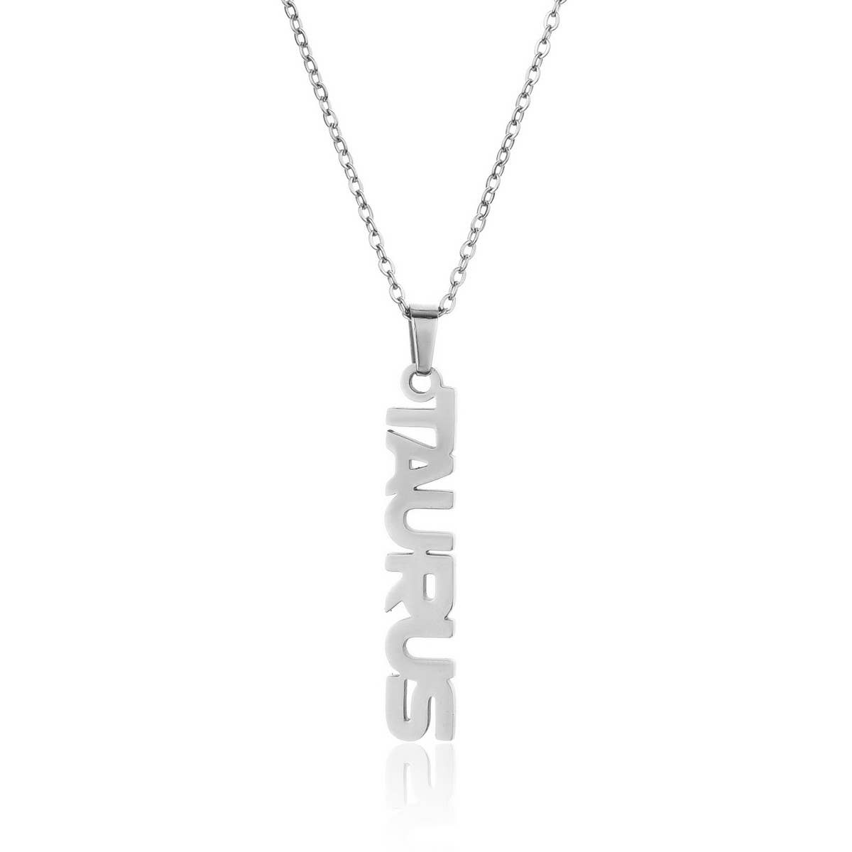 CLAVICLE CHAIN TWELVE ZODIAC TITANIUM NECKLACE