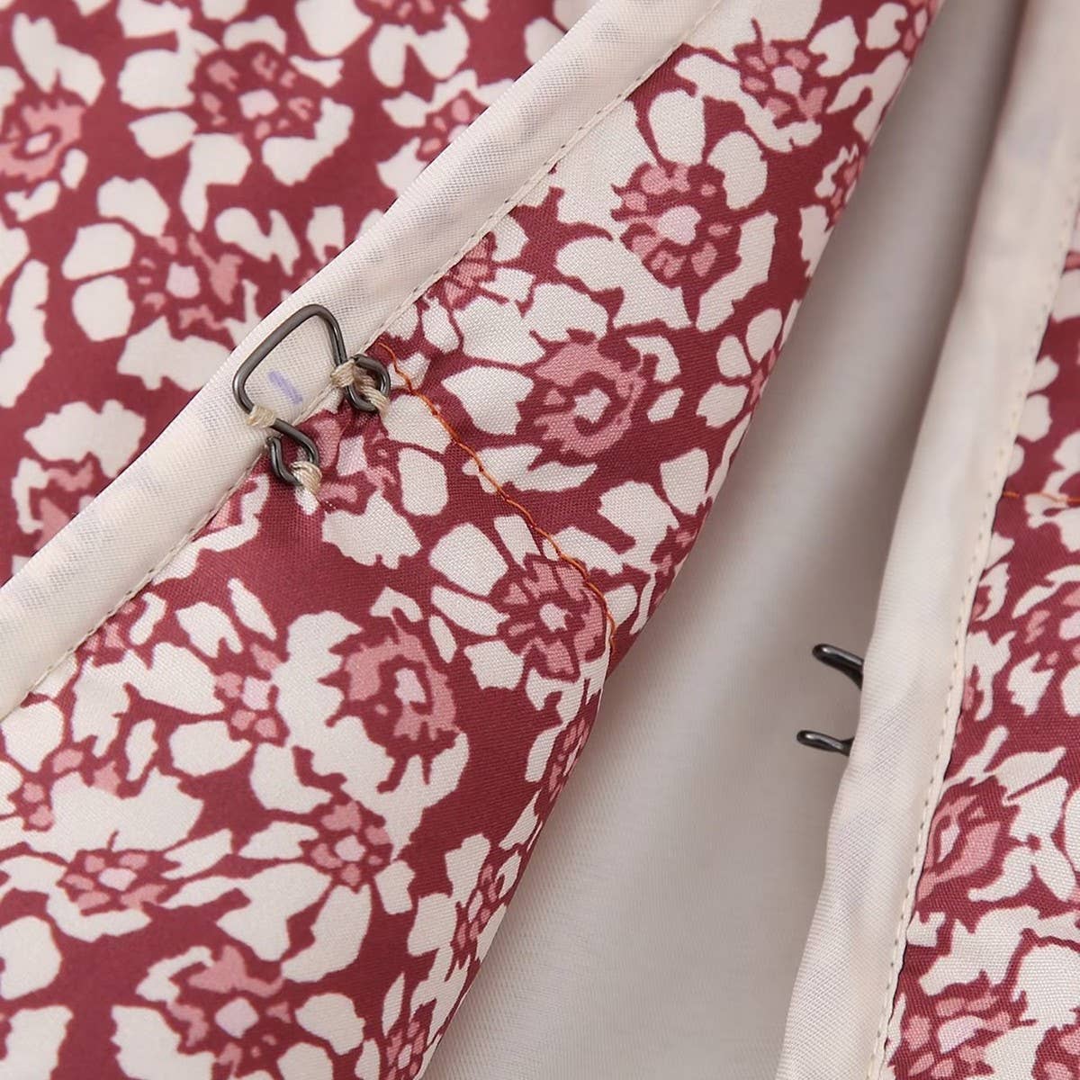 REVERSIBLE FLORAL LOOSE WARM QUILTED JACKETS